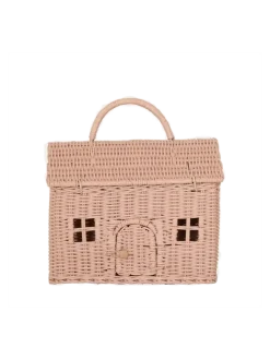 rattanowy koszyk domek z rączką Casa Clutch