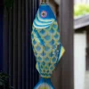 Ręcznie malowany lampion z jedwabiu Small Carp