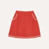 Red Bambula Skirt