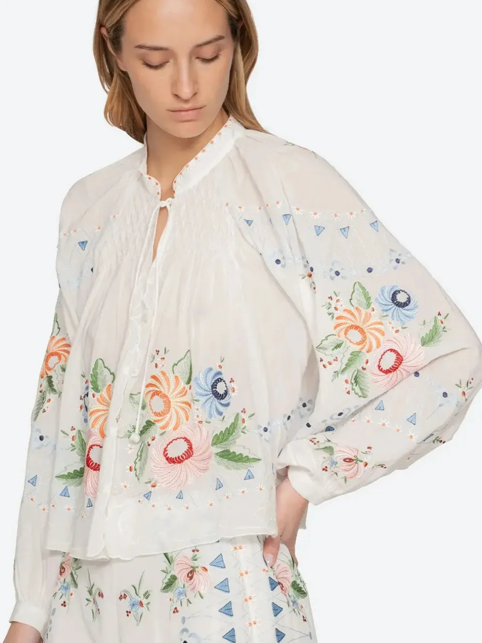 Serafina Embroidery Blouse