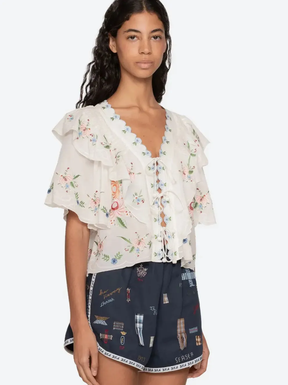 Serafina Embroidery Top
