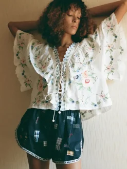 Serafina Embroidery Top