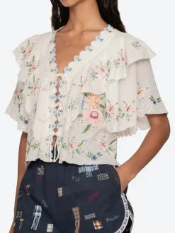 Serafina Embroidery Top