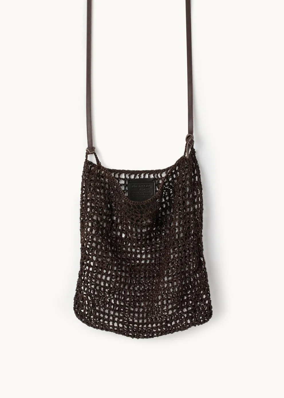 Skórzana pleciona torba Knit Hobo