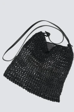 Skórzana pleciona torba Knit Hobo
