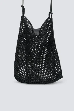 Skórzana pleciona torba Knit Hobo
