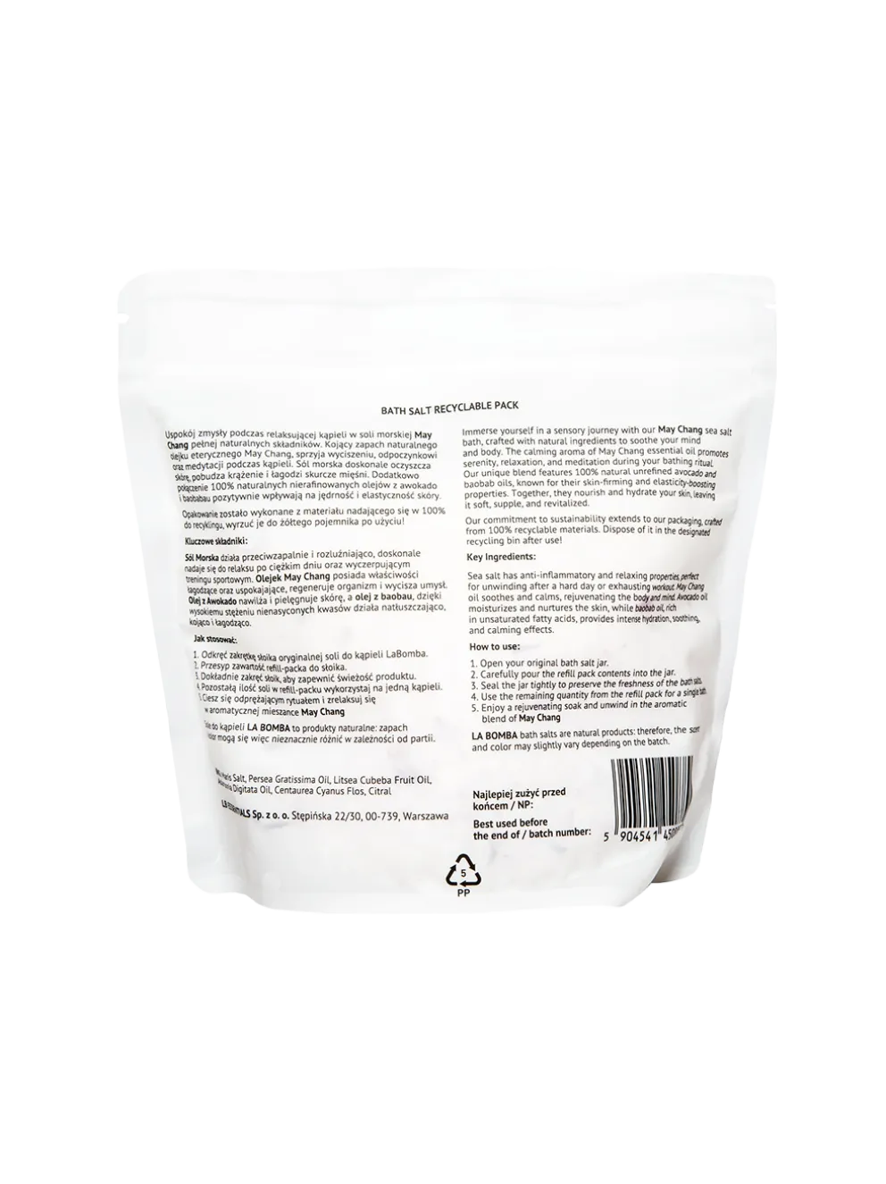 Sól do kąpieli Refill Pack Camomile Lavender