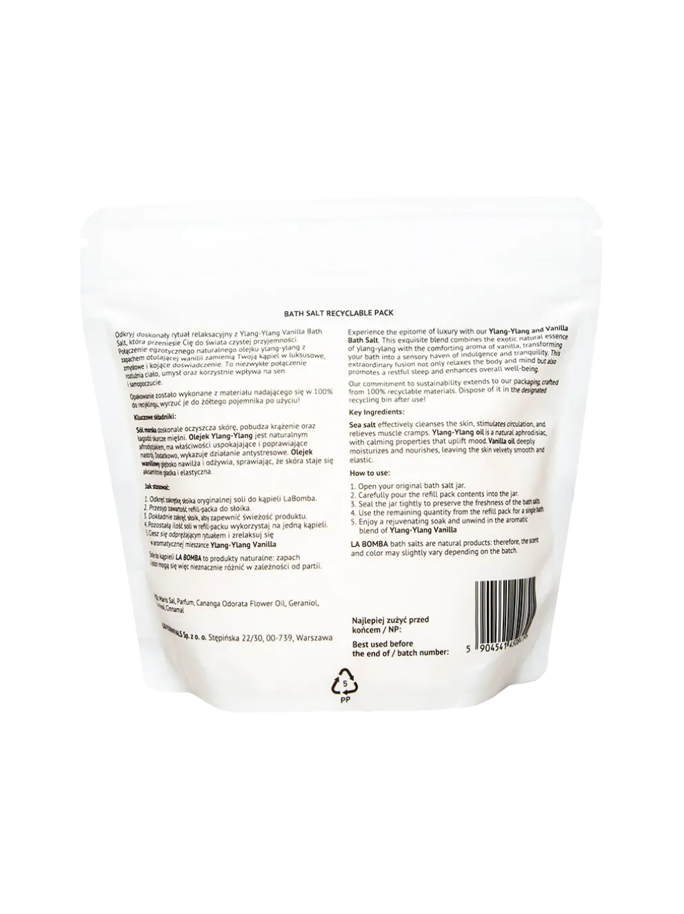 Sól do kąpieli Refill Pack Ylang-Ylang Vanilla