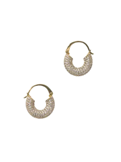 Small Diamond Hoops