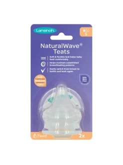 smoczki do szklanej butelki Lansinoh Natural Wave® 2 szt