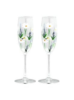 Springtime Toast Champagne Flute Set of 2