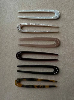 Sunny Crystal Hair Pin Cream