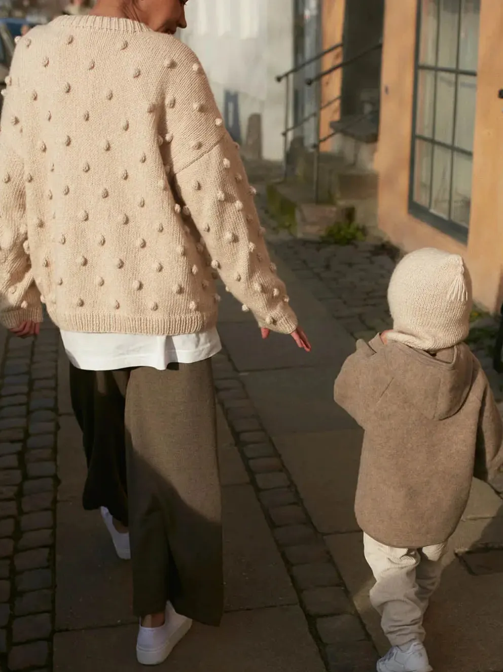 Sweter damski z wełną merino Popcorn