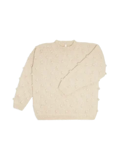 Sweter damski z wełną merino Popcorn