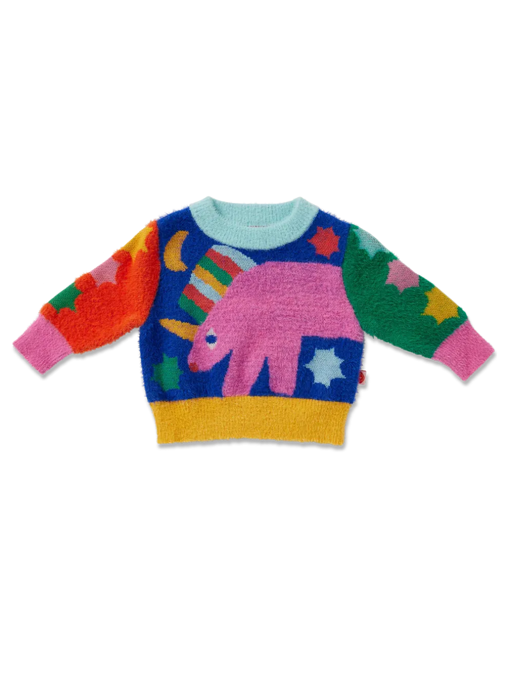 Sweter z kolorowym wzorem