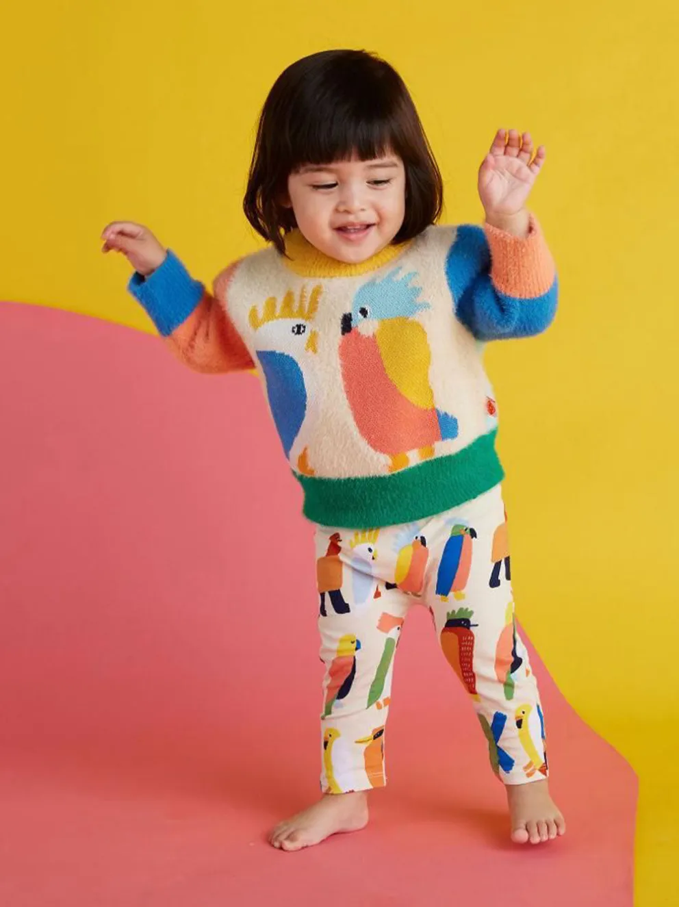 Sweter z kolorowym wzorem