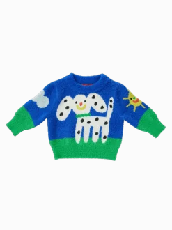 Sweter z kolorowym wzorem Puppy Park