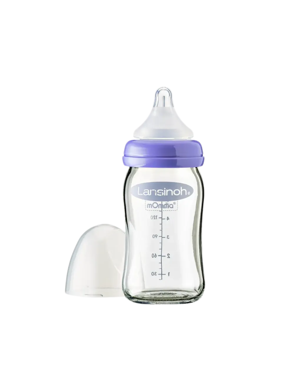 szklana butelka mOmma ze smoczkiem Natural Wave®