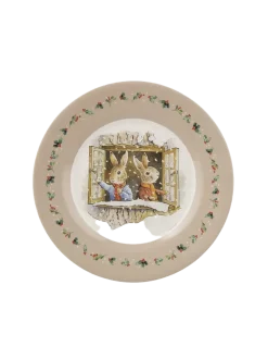 Talerz dziecięcy z melaminy Peter Rabbit Christmas