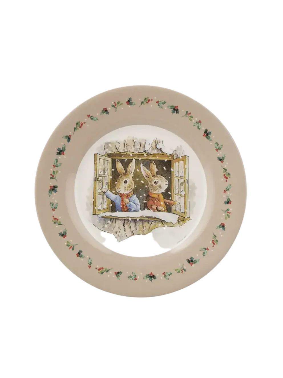Talerz dziecięcy z melaminy Peter Rabbit Christmas