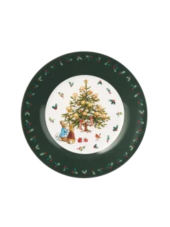 Talerz dziecięcy z melaminy Peter Rabbit Christmas