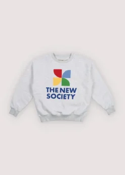 TNS Logo Sweatshirt Light Grey Melange