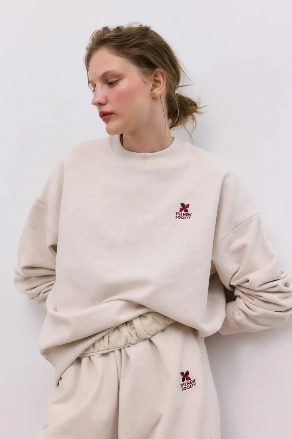 TNS Logo Woman Sweatshirt Group 3 Sand Vigore