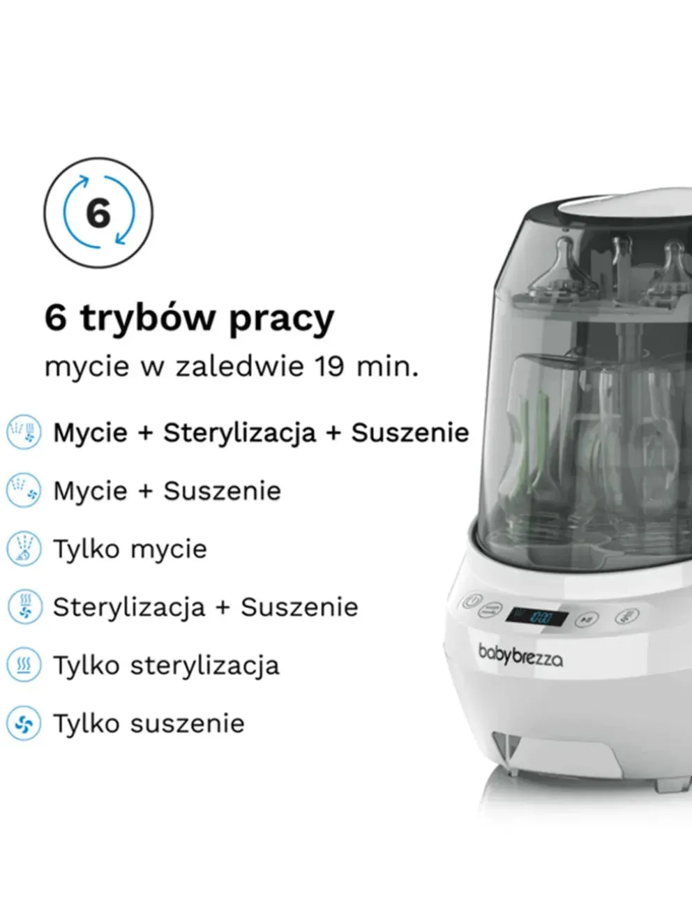 Urządzenie do mycia i sterylizacji Baby Brezza Bottle Washer Pro