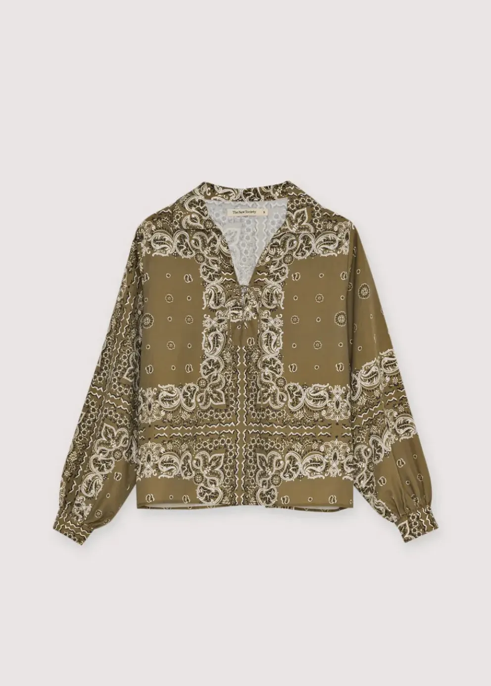 Waterlily Woman Shirt Bandana Print