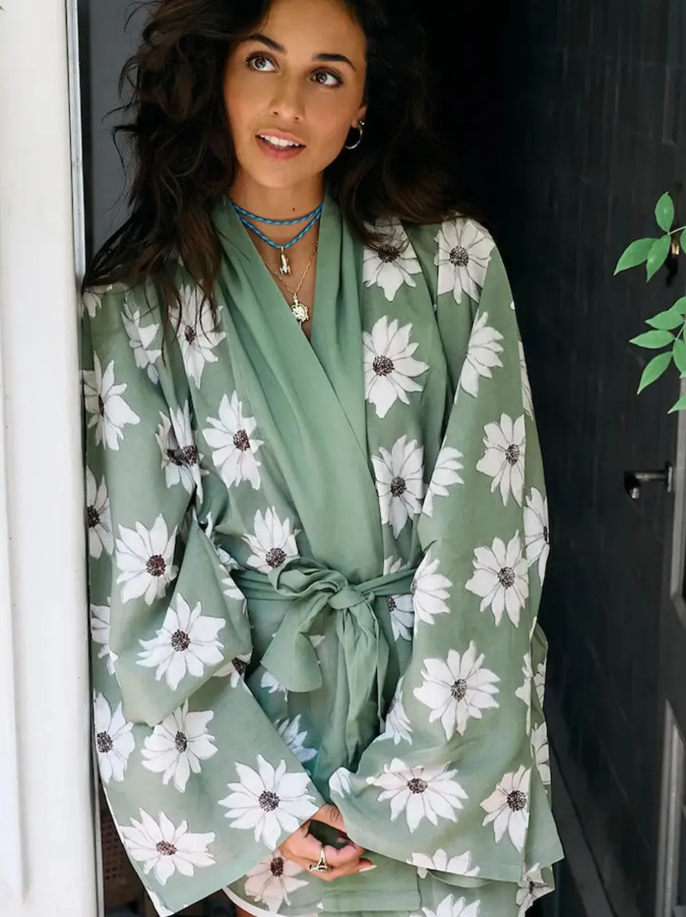 White Lotus Dreams Kimono