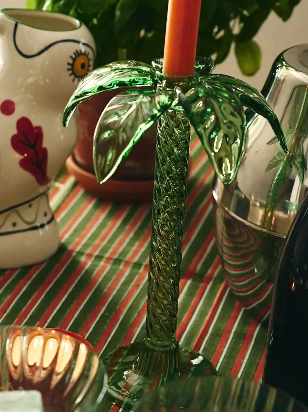 Świecznik Sage Palm Tree Candle Holder