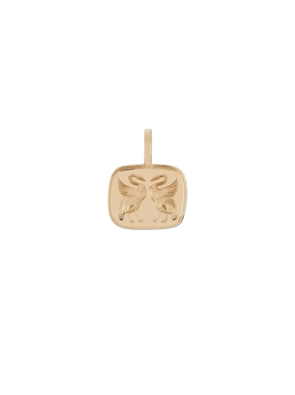 Złota zawieszka Lovebirds Necklace Charm